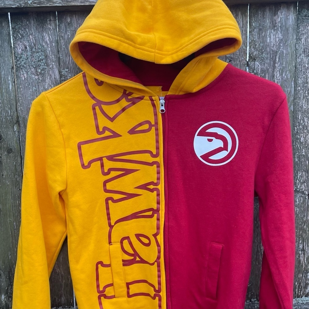 Atlanta Hawks Mitchell & Ness Youth Hardwood Classics Full-Zip Hoodie